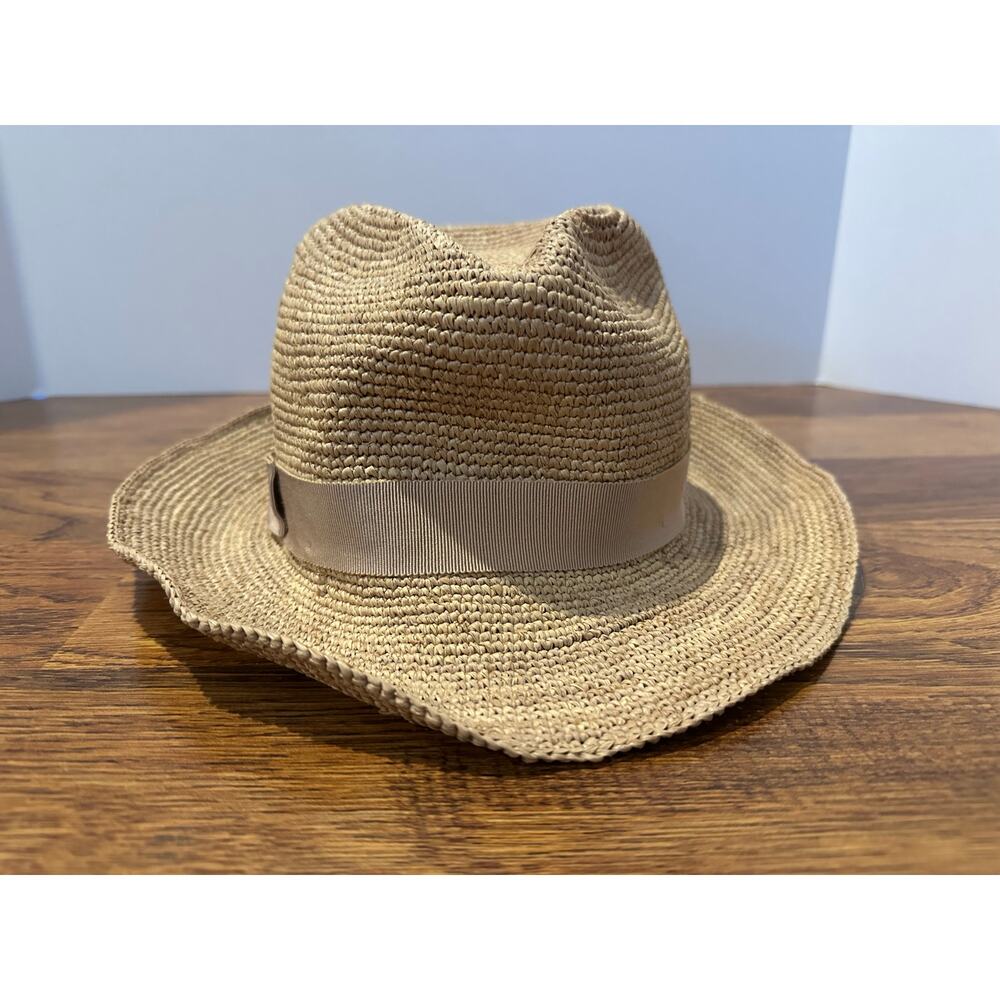 Helen Kaminski Raffia Straw Hat Adjustable One Size Women’s Luxury Sun Hat